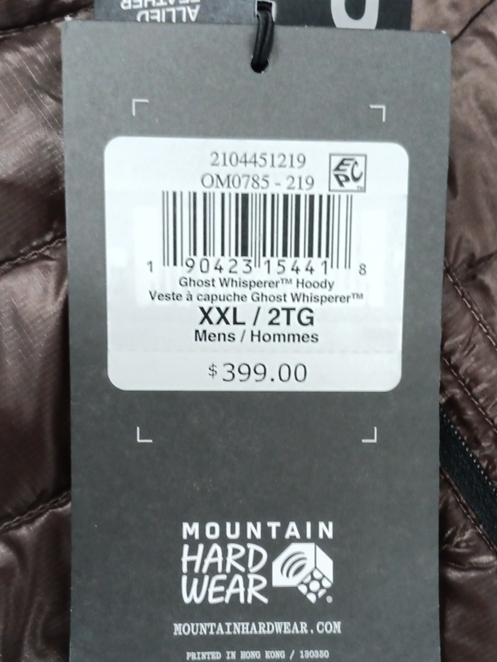 Mountain Hardwear Ghost Whisperer Hoody - Brown